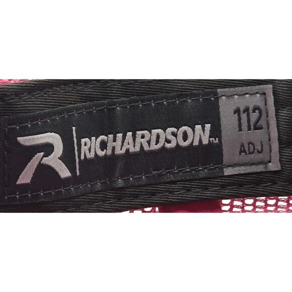 Iowa Running Company Richardson 112 Pink Mesh SnapBack Trucker Hat Cap Fitness - Picture 9 of 9